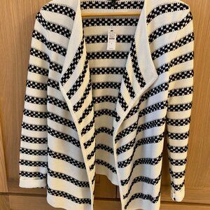 Talbots Black and White Sweater